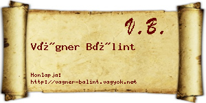 Vágner Bálint névjegykártya
